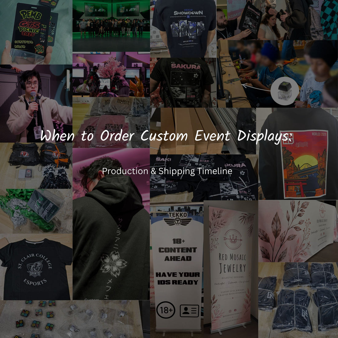 When to Order Custom Event Displays: Production & Shipping Timeline