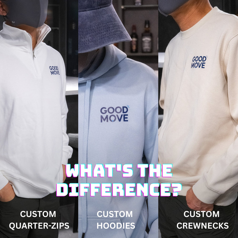 Hoodie vs. crewneck vs. quarter-zip: What's the difference?