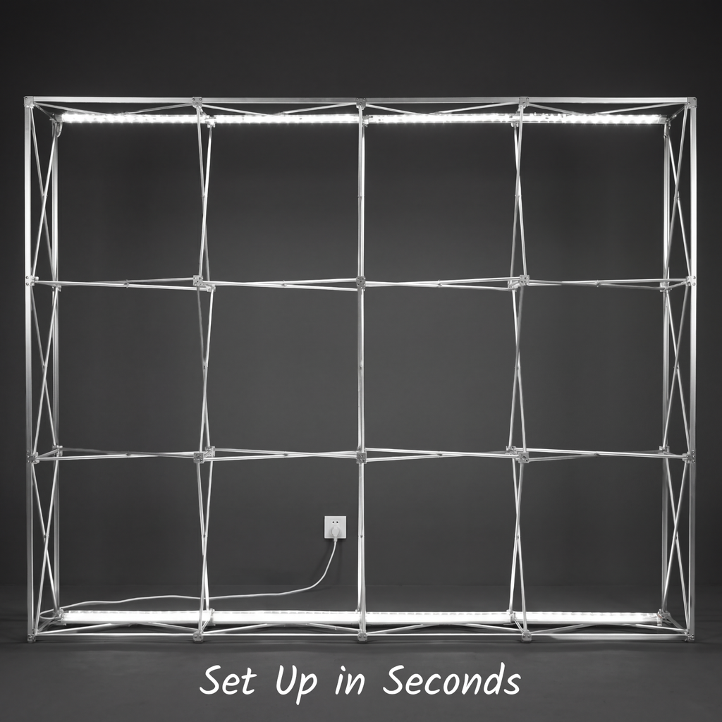 Custom Collapsible SEG Backlit Tension Fabric Display