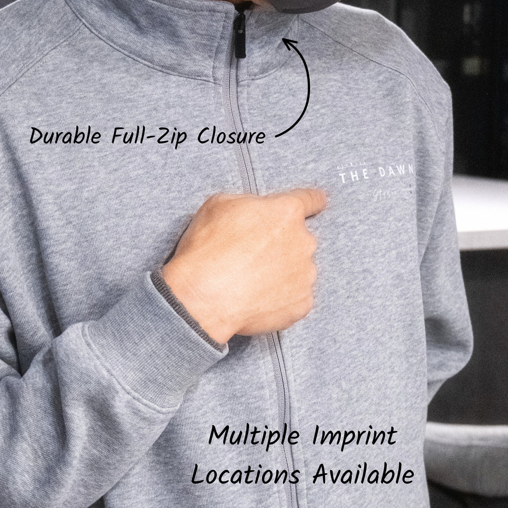 Custom 330 GSM Full-Zip Sweatshirt