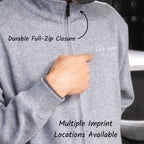 Custom 330 GSM Full-Zip Sweatshirt