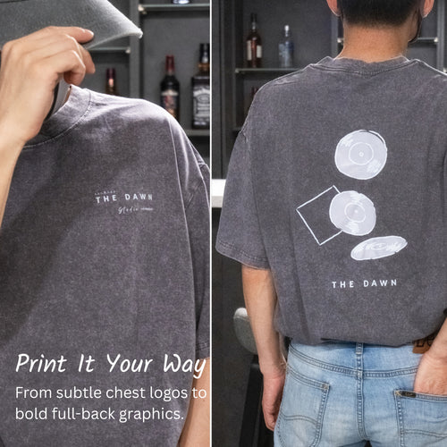 Custom 230 GSM Washed Cotton T-Shirt