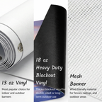 Custom Vertical Vinyl & Mesh Banner