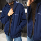 Custom 350 GSM Two-Way Zip Hoodie
