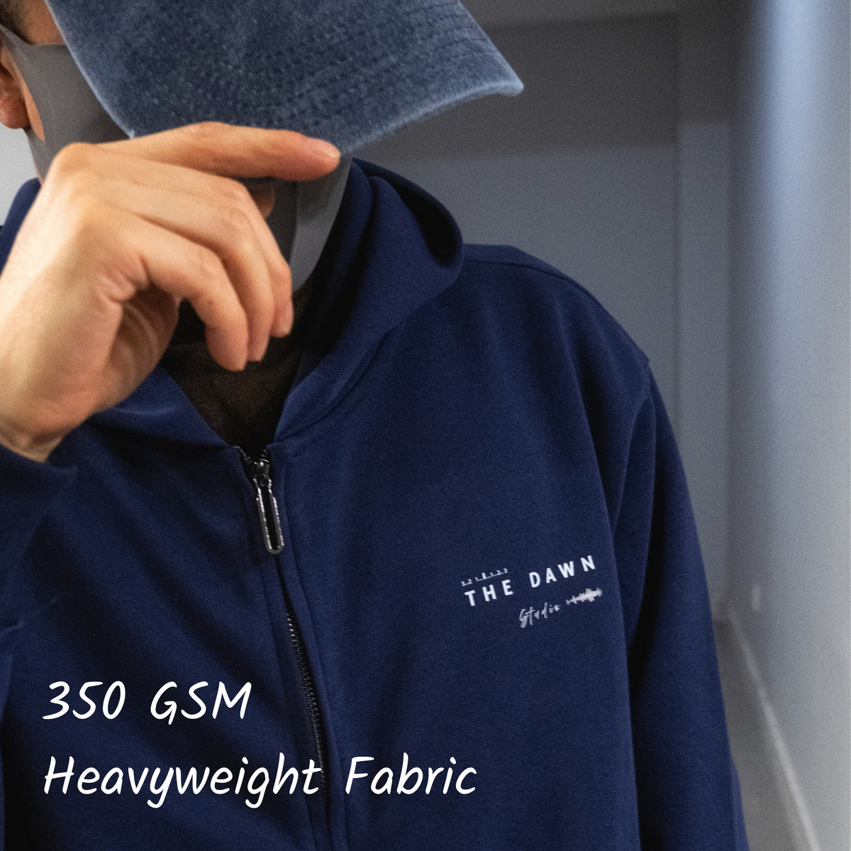 Custom 350 GSM Two-Way Zip Hoodie