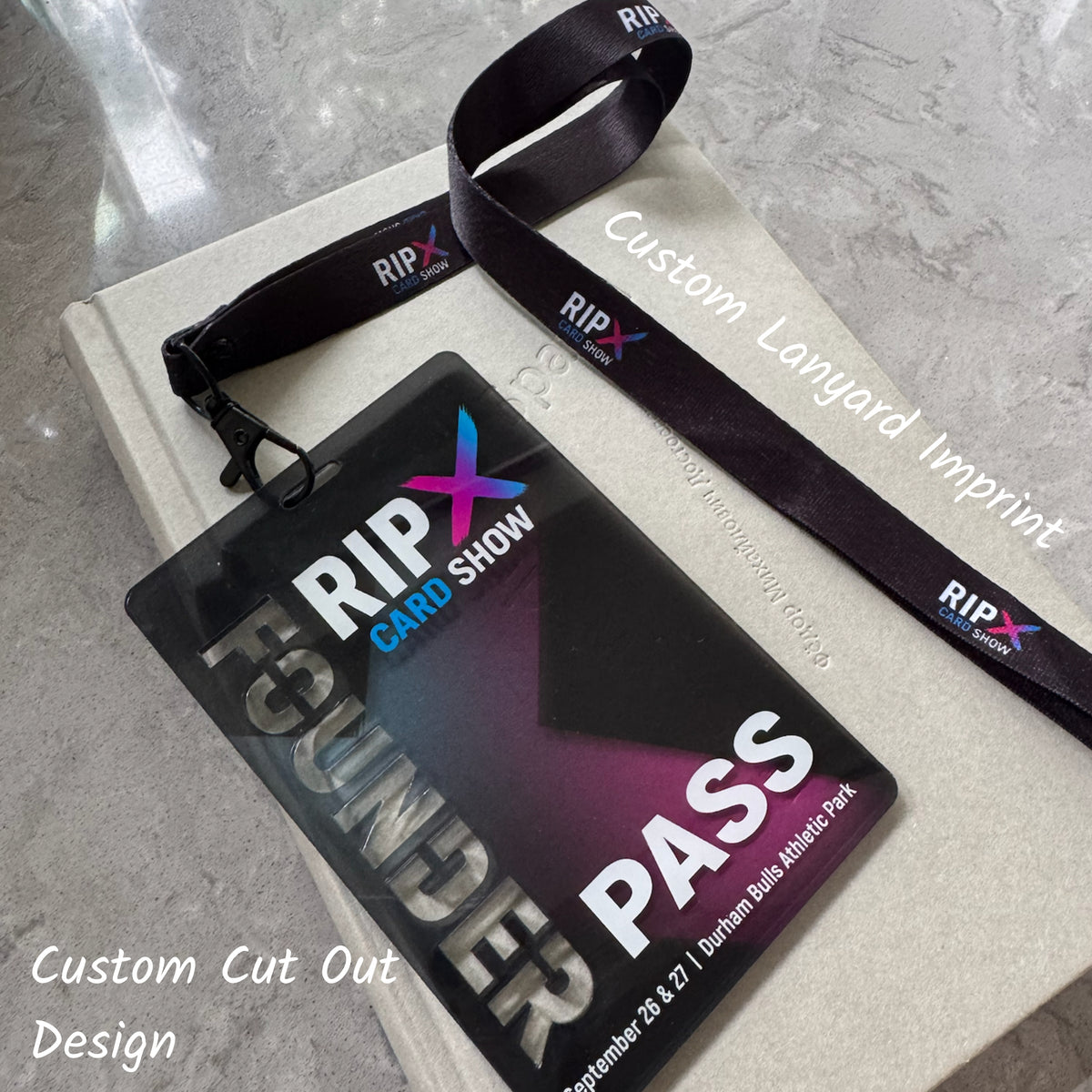 Custom Acrylic Event Badge + FREE Lanyards