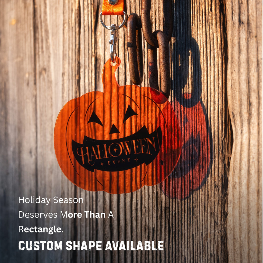 Custom Shape Acrylic Badge + FREE Lanyards