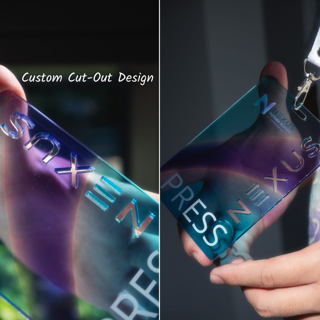 Custom Acrylic Event Badge + FREE Lanyards