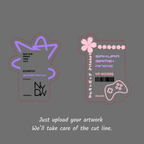 Custom Shape Acrylic Badge + FREE Lanyards
