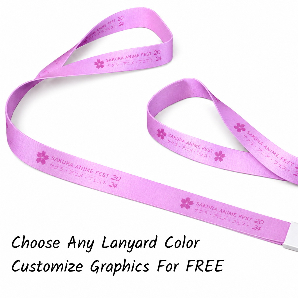 Custom Event Badge With FREE Lanyards