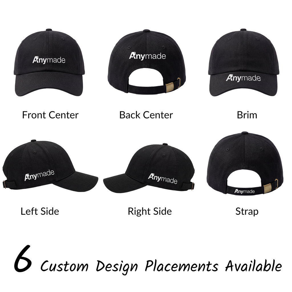 Custom 5-Panel Structured Cotton Baseball Cap