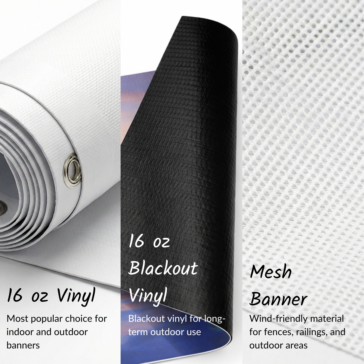 Custom Horizontal Vinyl & Mesh Banner