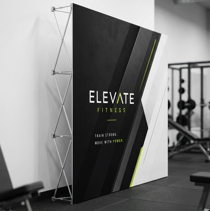 Custom Pop Up Display Backdrop Banner