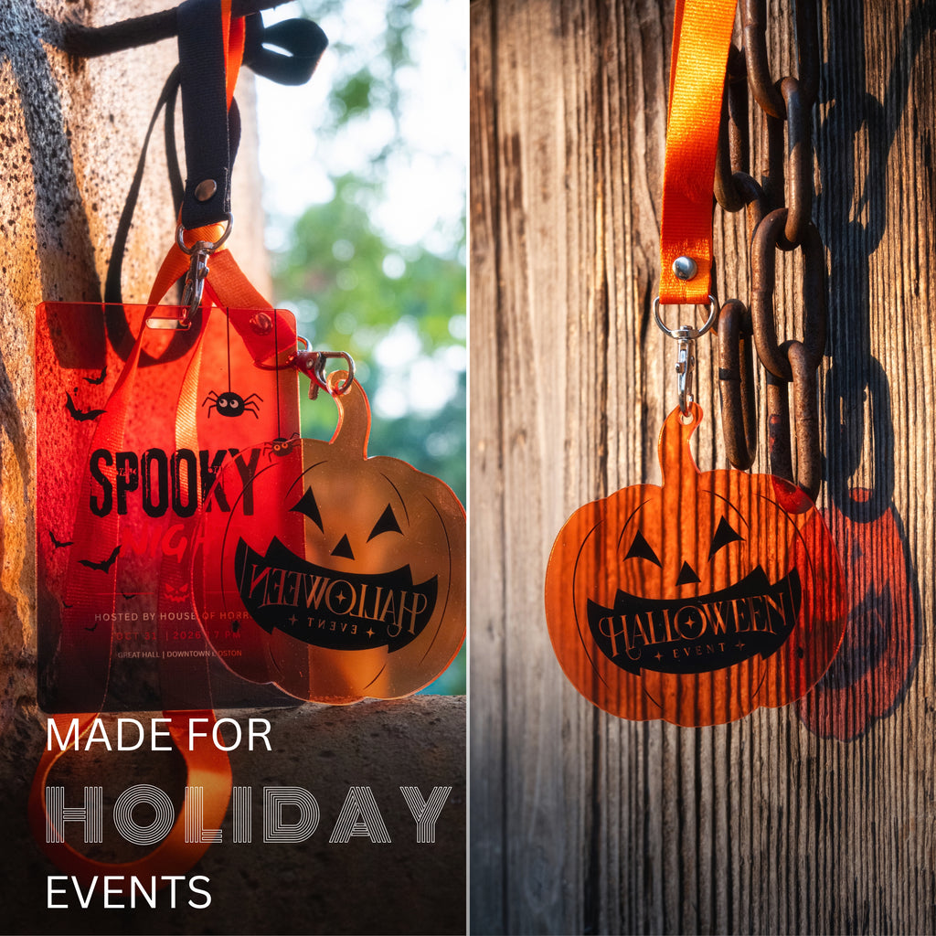 Custom Acrylic Event Badge + FREE Lanyards