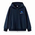 Custom 350 GSM Two-Way Zip Hoodie
