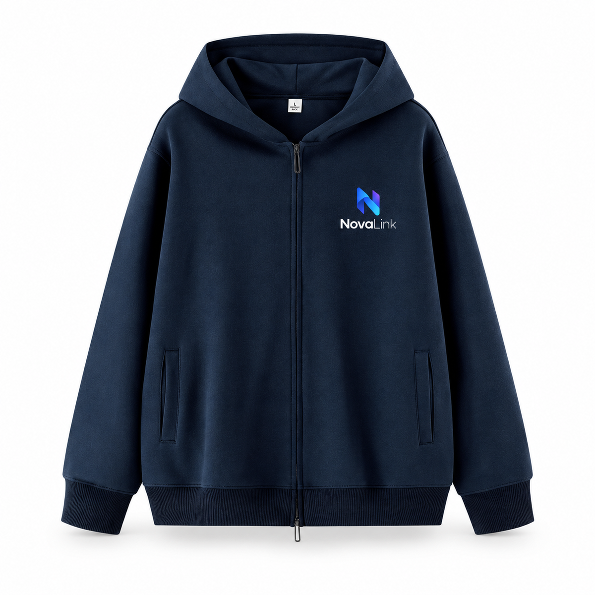 Custom 350 GSM Two-Way Zip Hoodie