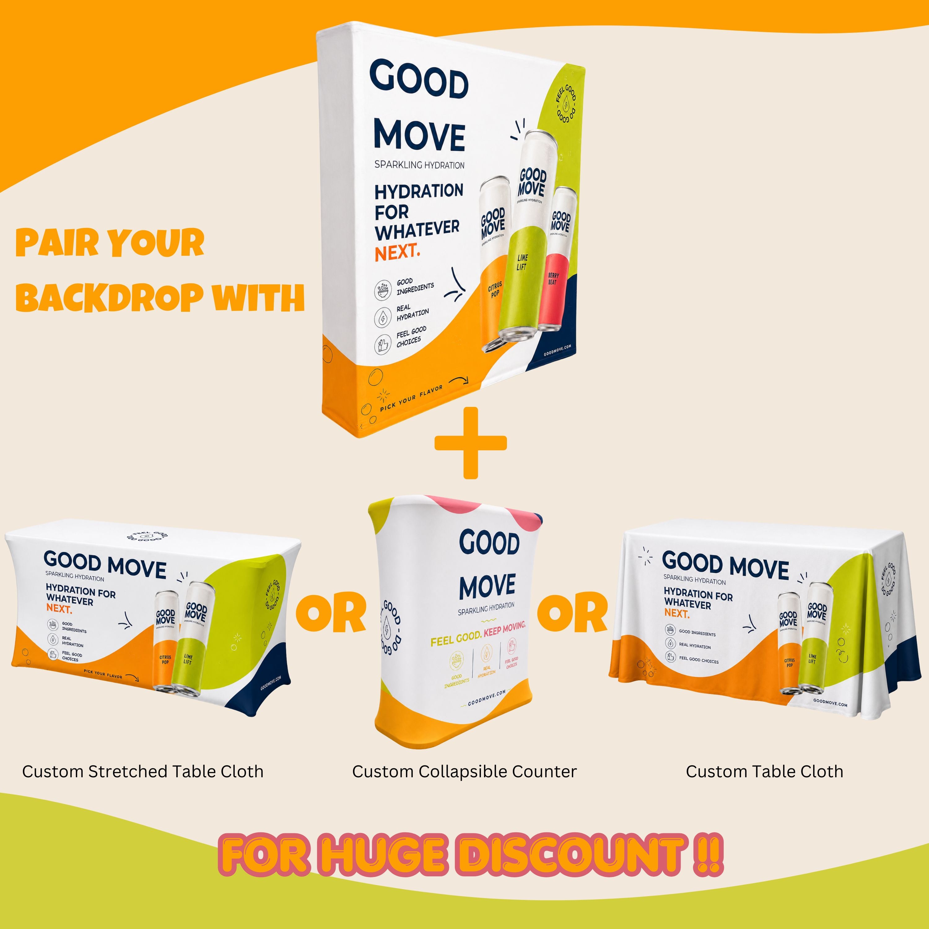 Custom Collapsible Trade Show Counter