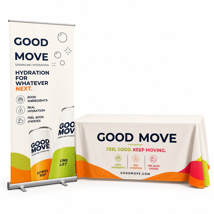 Custom Event Starter Kit – Retractable Banner & Table Cover