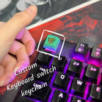 Custom Clickable LED Keycap Keychain