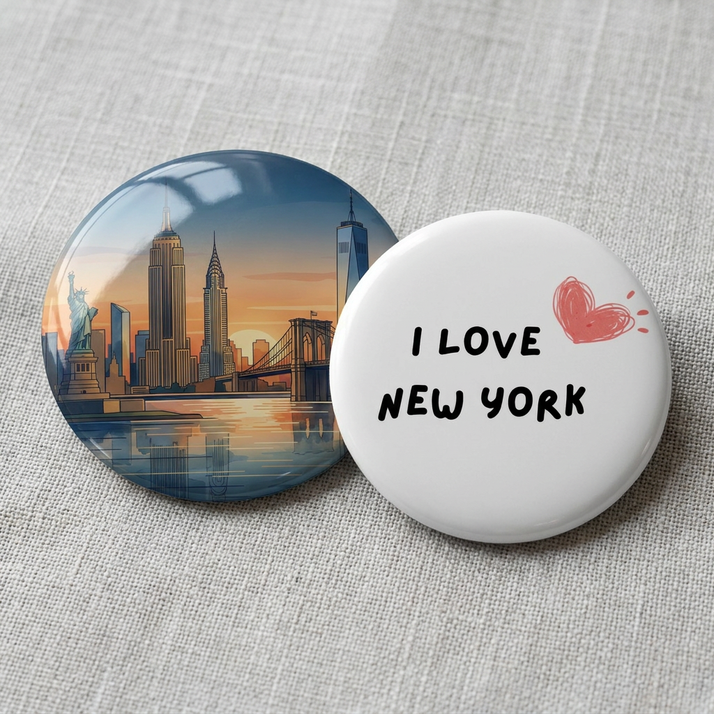 Custom Round Button Pins