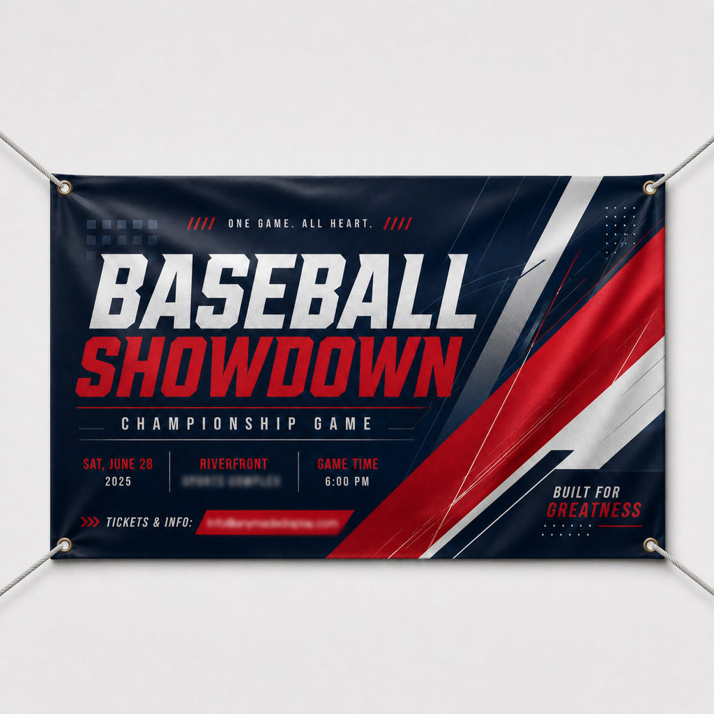 Custom Horizontal Vinyl & Mesh Banner